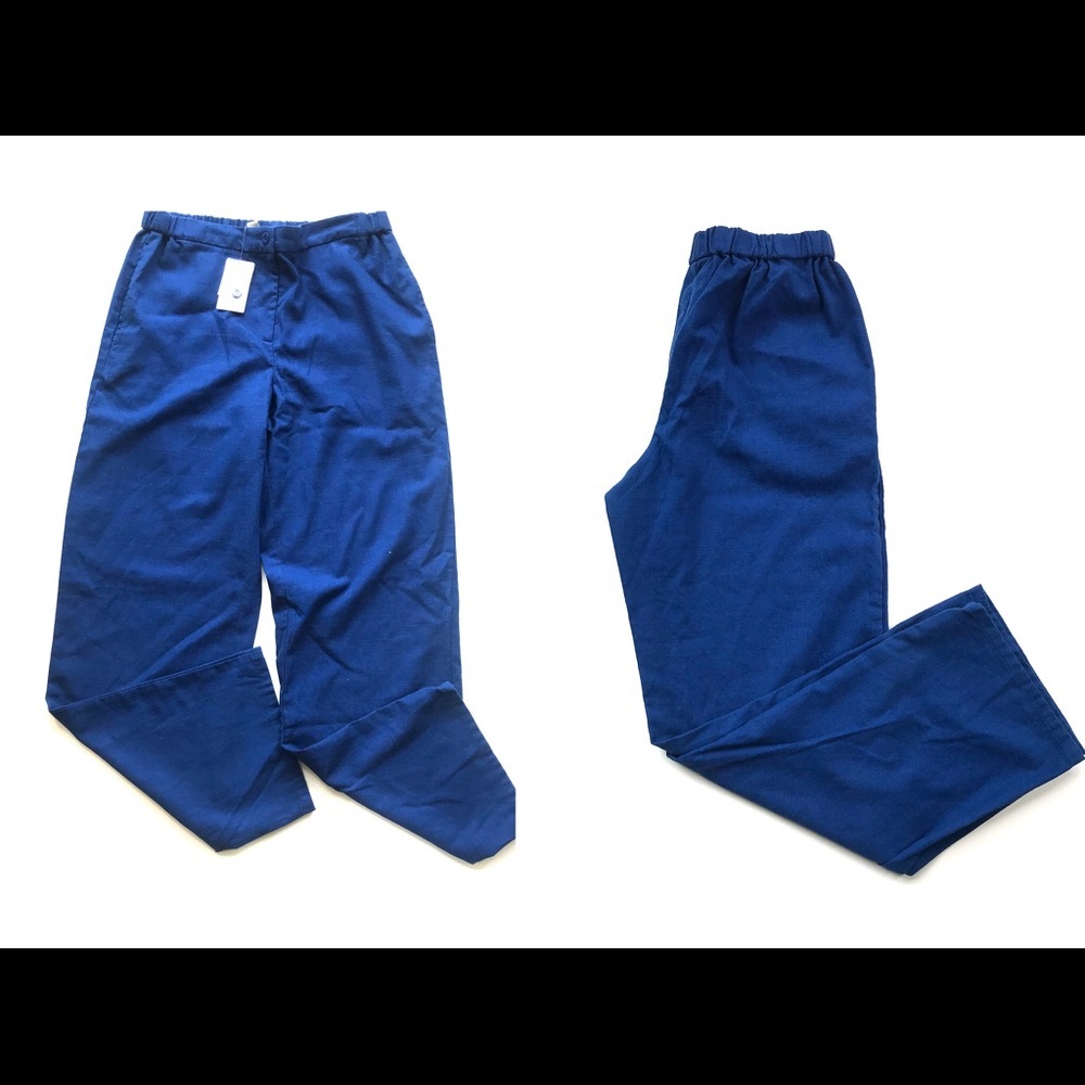 NWT Norm Thompson women’s linen pant size S/P blue